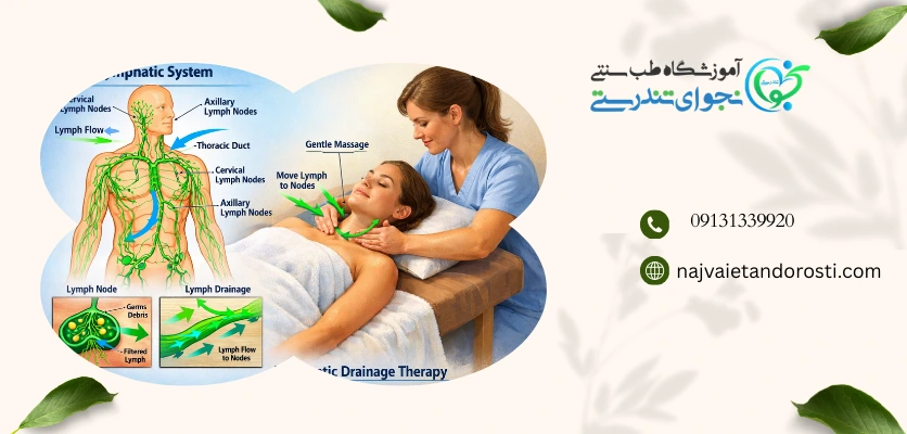 اناتومی - ماساژ تخلیه لنفاوی